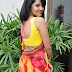 Indian TV Anchor Anasuya Pictures In Yellow Saree