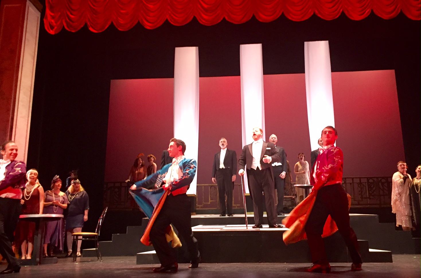 IN PERFORMANCE: a scene from Opera Roanoke's production of Giuseppe Verdi's LA TRAVIATA, April 2016 [Photo by Scott Williamson; used with permission]