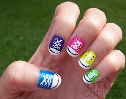 rainbow nails nail converse challenge finger manicure typical let take