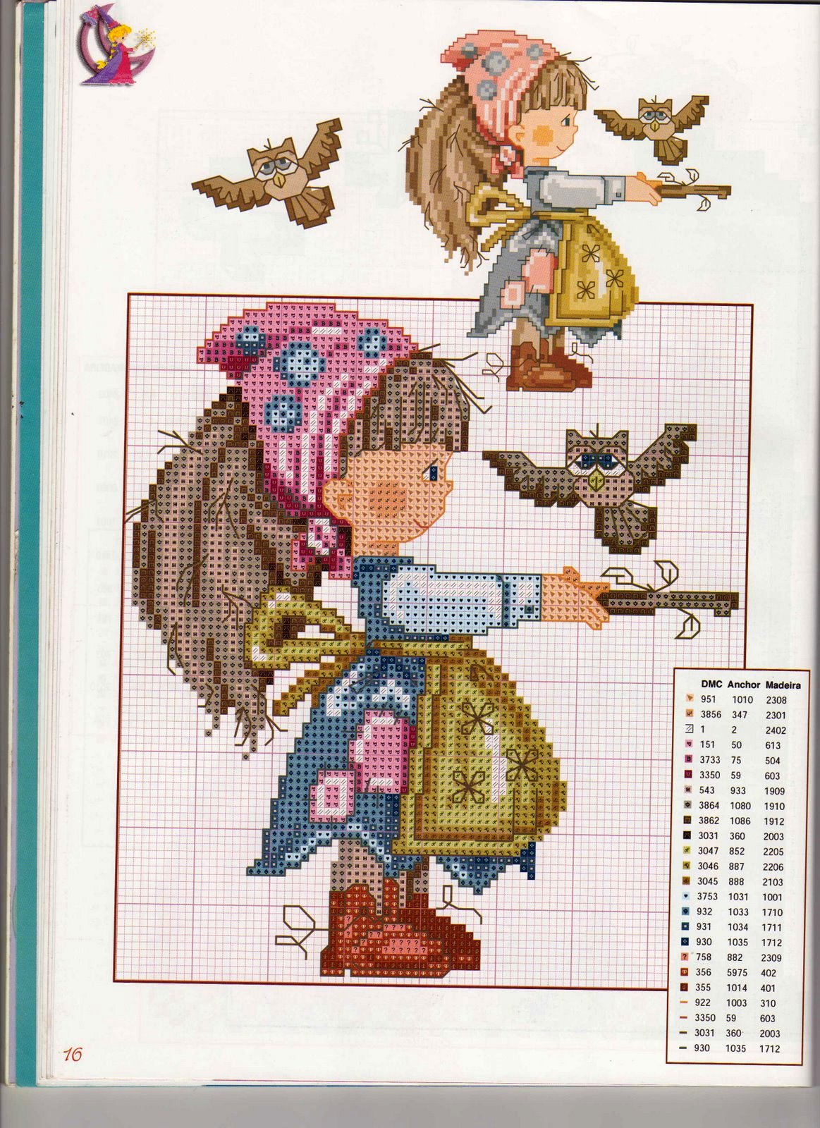 Creaciones Mares Hadas de punto de cruz