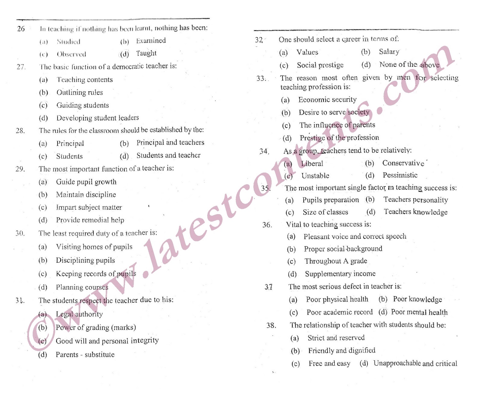 KNOWLEDGE FOR ALL Education Psychology & code of ethics MCQS for