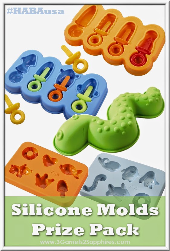 #HABAusa Silicone Molds Prize Pack | from 3 Garnets & 2 Sapphires