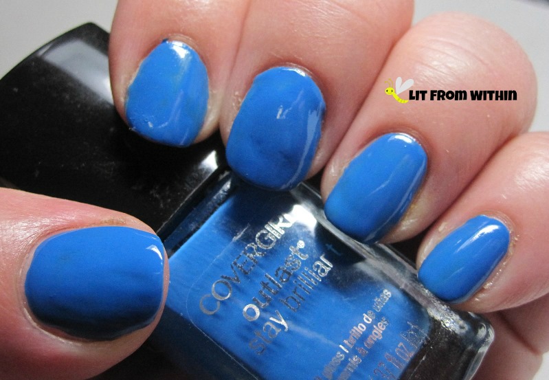 CoverGirl Out Of The Blue, a nice, bright, opaque blue
