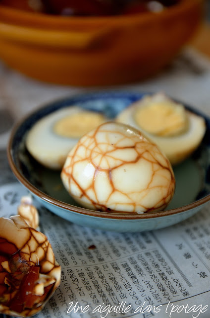 Œufs marbrés au thé et cinq-épices 五香茶葉蛋 