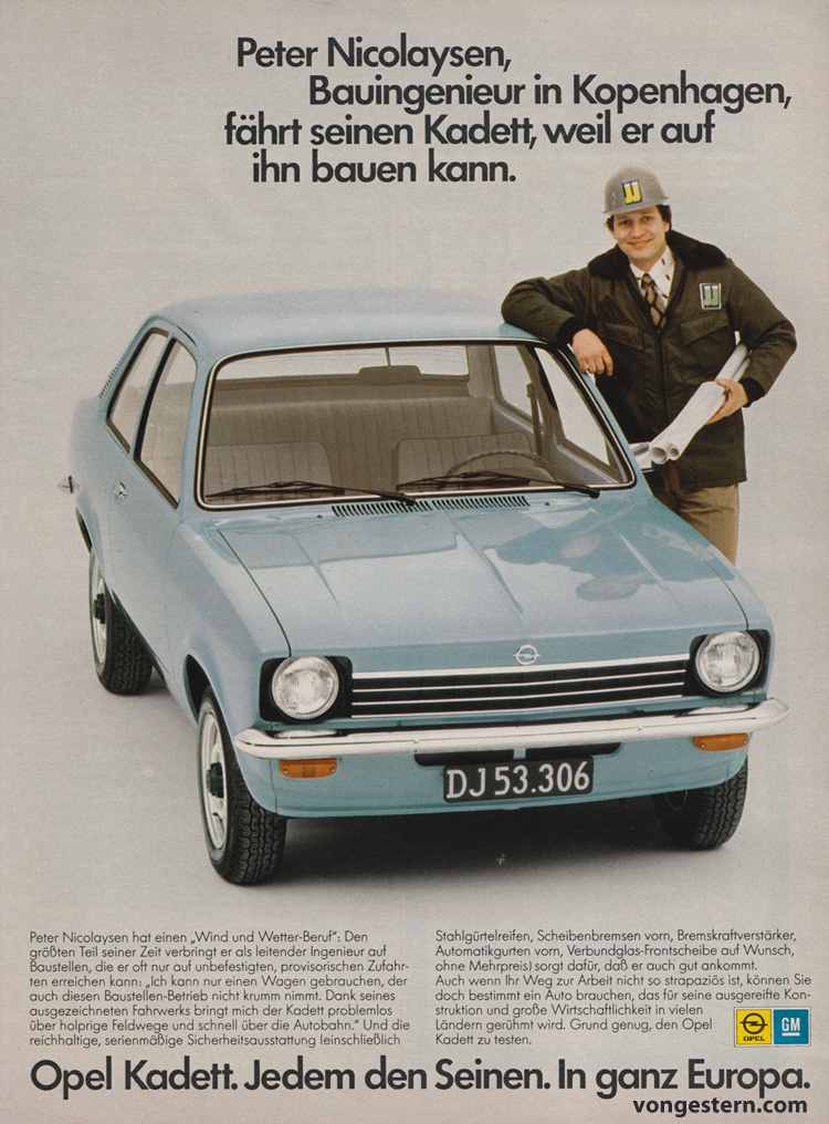 Vongestern Blog Autowerbung
