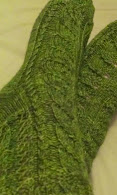 My Lothlorien Socks (Birchleaf socks by designer Nancy Bush)