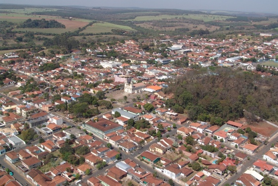 Cidade | Vista aérea do centro de Ribeirão Bonito
