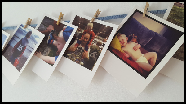 Hanging up Polaroids like washing :-)