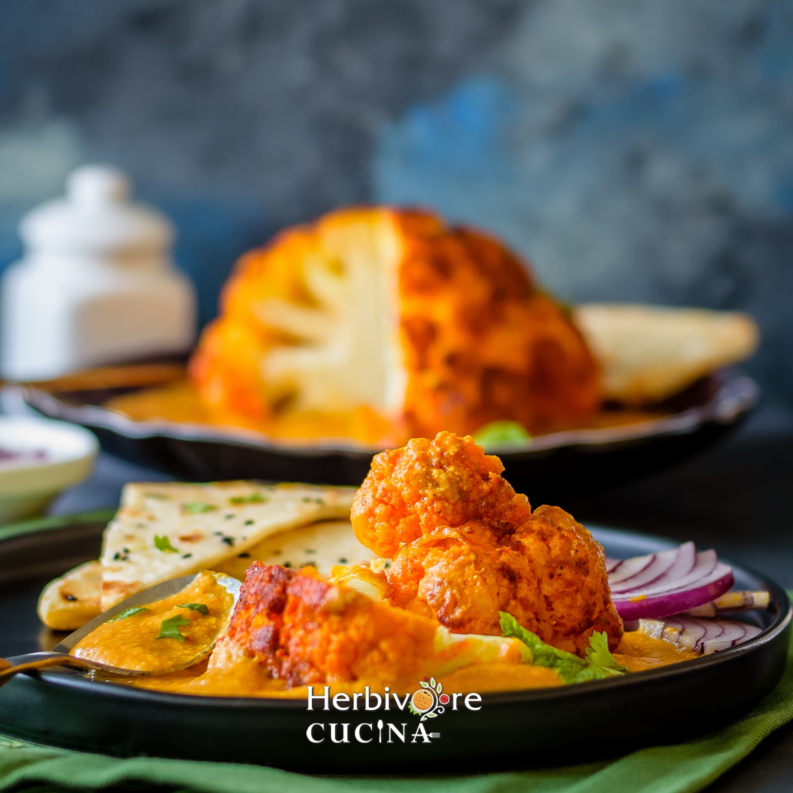 Herbivore Cucina Instant Pot Whole Roasted Cauliflower in Creamy Sauce