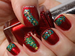 christmas nail designs artsy polish wednesday glitter painting trees marias pretty