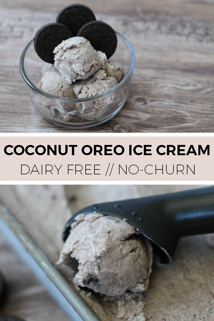 NoChurn DairyFree Coconut Oreo Ice Cream Simple Moments Stick