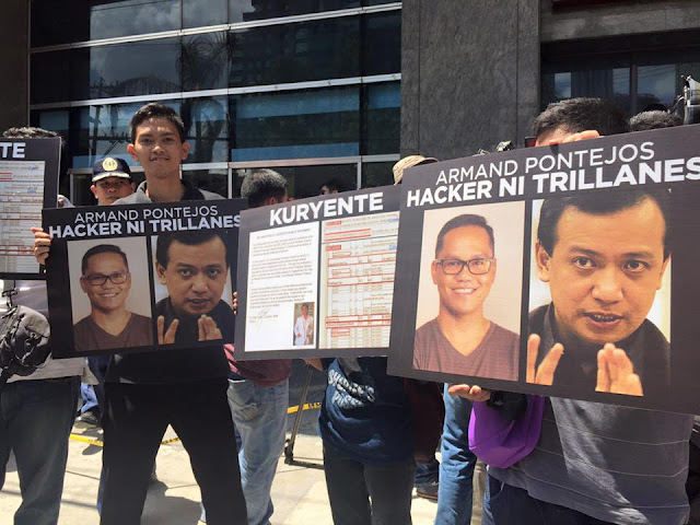 Senator Trillanes Didn't Sign the Affidavit, just left the building and refused to be interviewed Senator Trillanes Didn't Sign the Affidavit, just left the building and refused to be interviewed