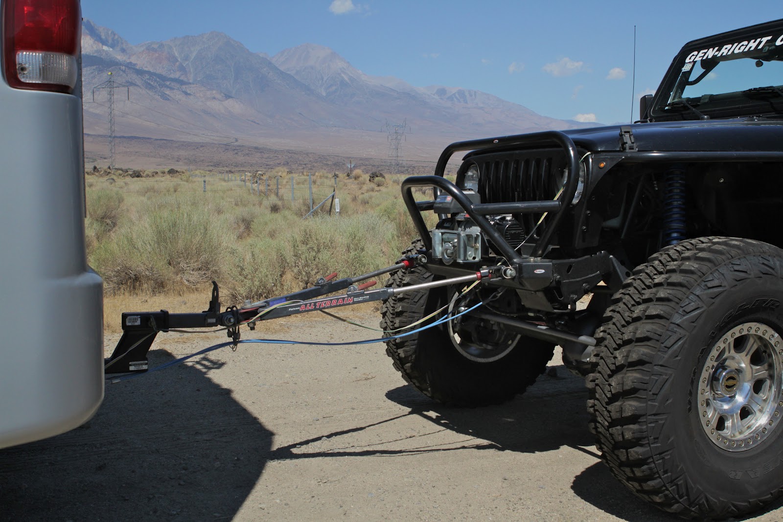 Flat towing jeep