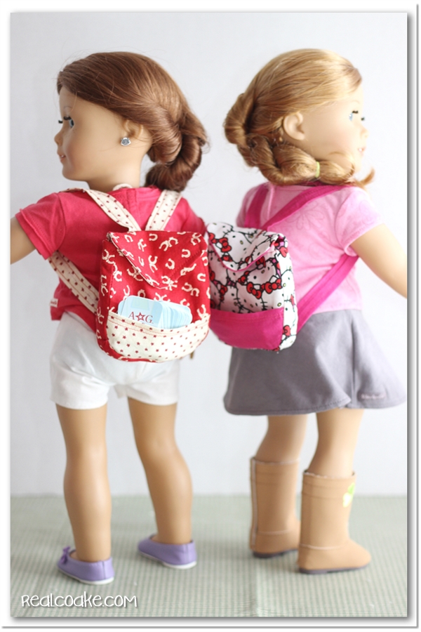 Back to School Backpacks {American Girl Doll Pattern} Real Creative