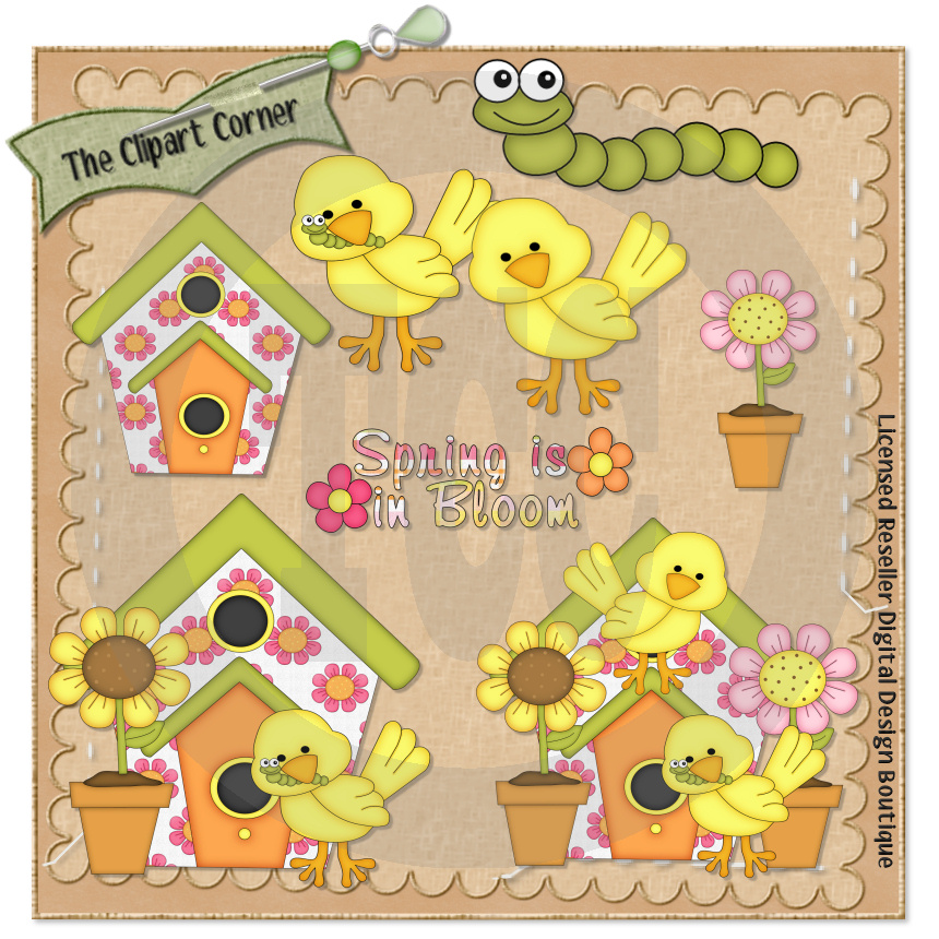 The Clipart Corner: Spring Bloom Clip Art