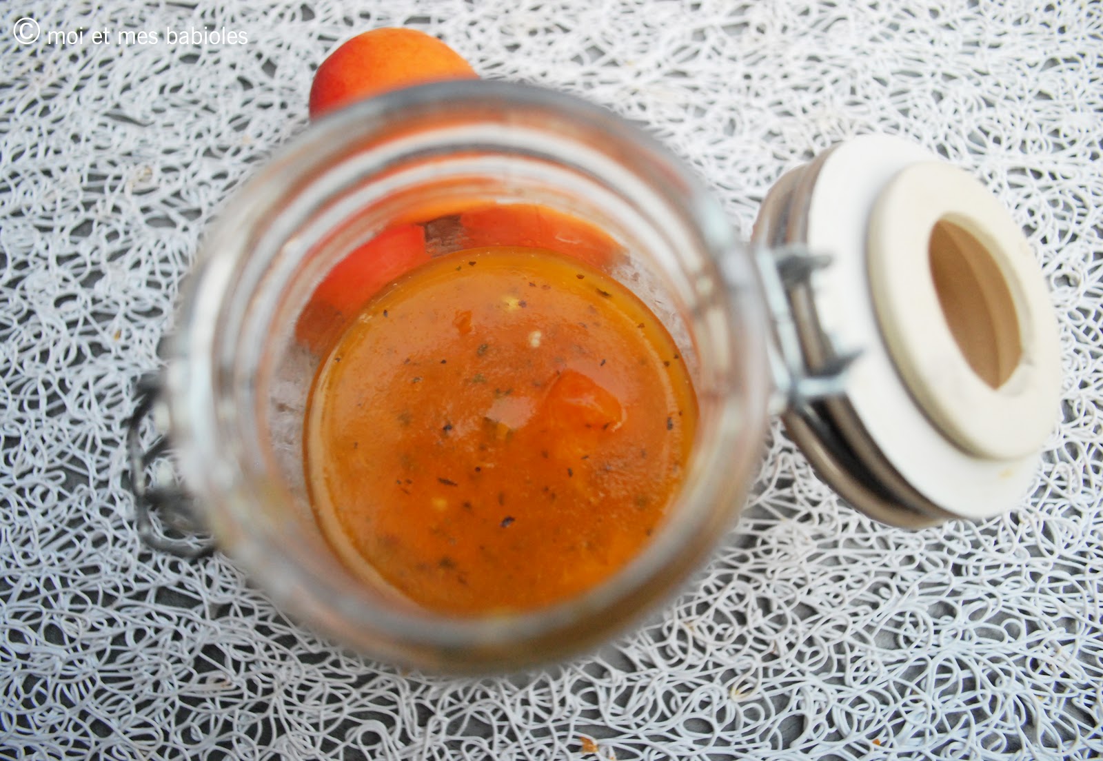 Moi et mes babioles Compote abricotsbasilic