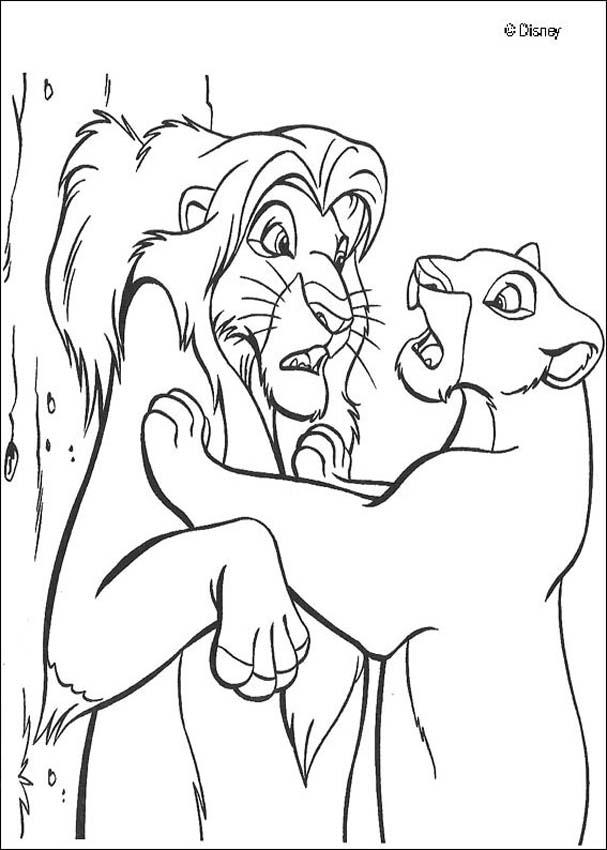 Kids Page: - The Lion King - Running Hyenas Coloring Pages