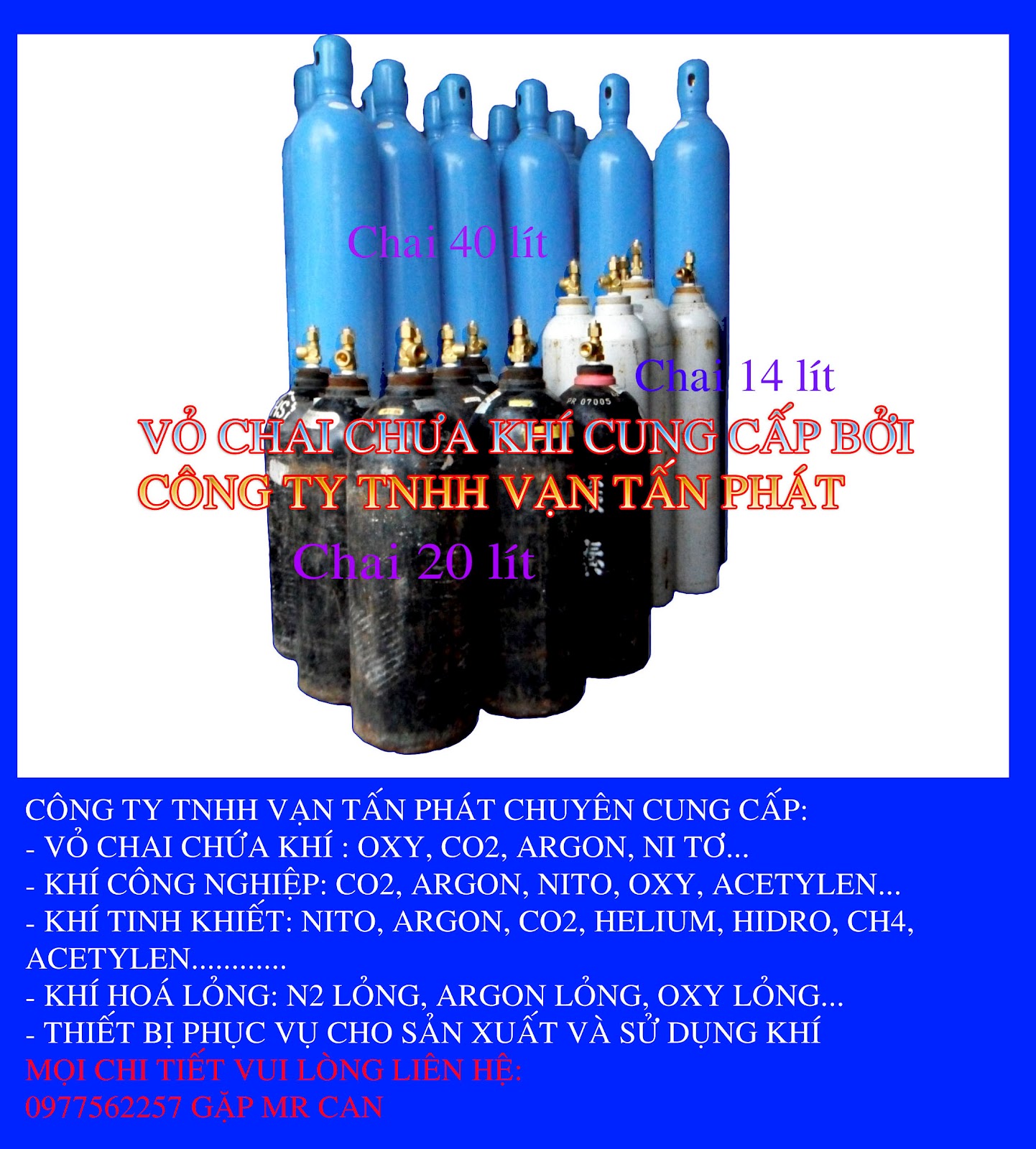 cung cấp bình khí, vỏ chai oxy
