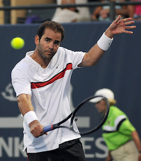 Pete Sampras is hairy, great at tennis, and better than Andre Agassi, Michael Chang. He won several US Opens