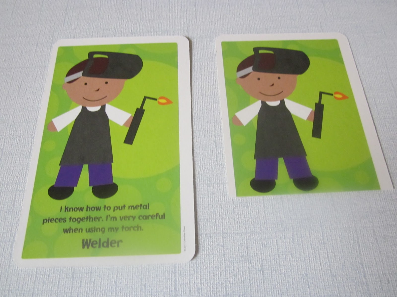 Weavings Making Matching Cards from Dollar Store Flashcards