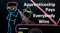 chalkboard animation of master mechanic and apprentice