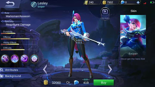 New Hero Lesley, the Sniper (Skills and Abilities) - Mobile Legends Blog