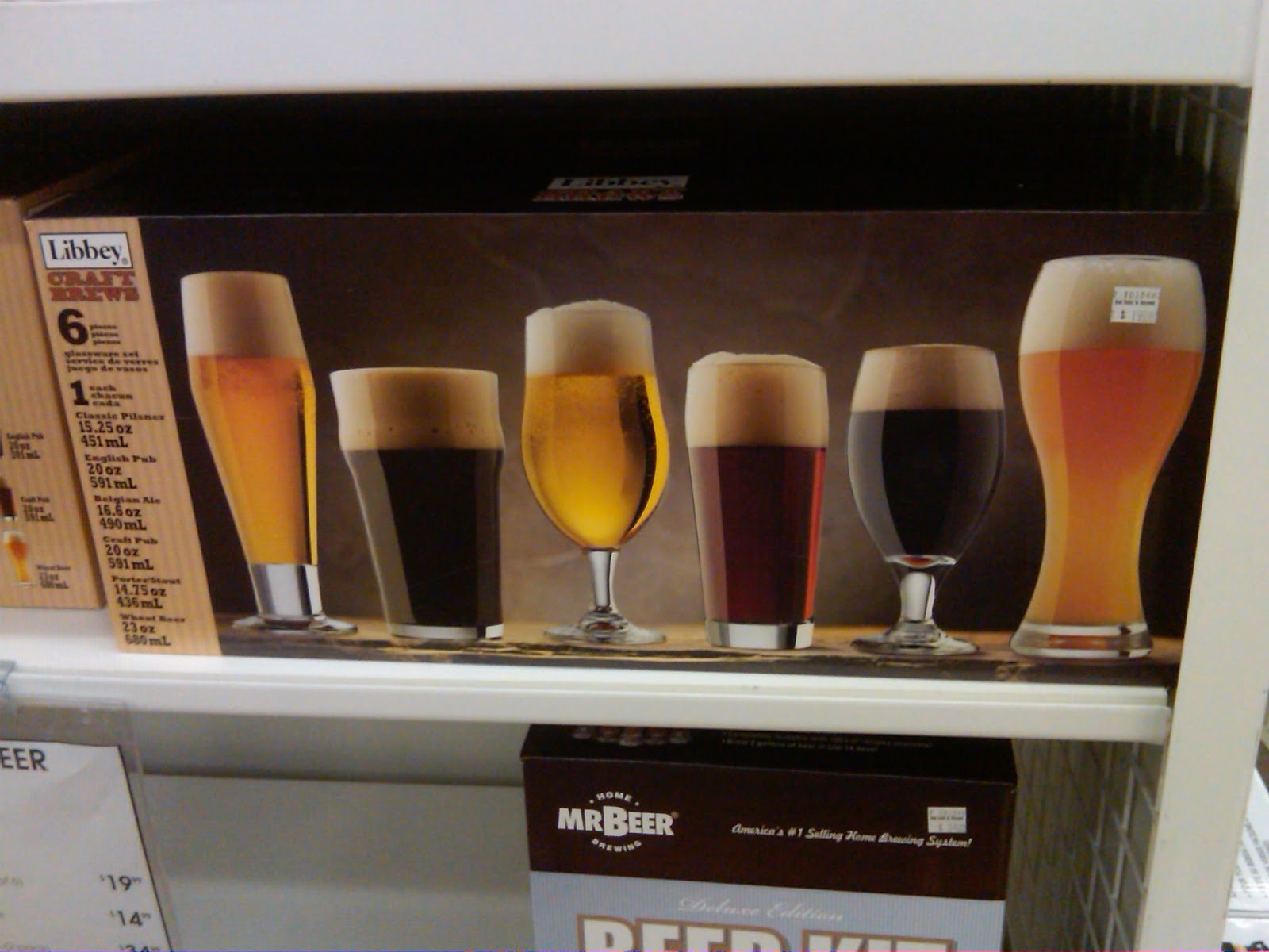 pint sized revelations Bed, Bath and Beyond Beer