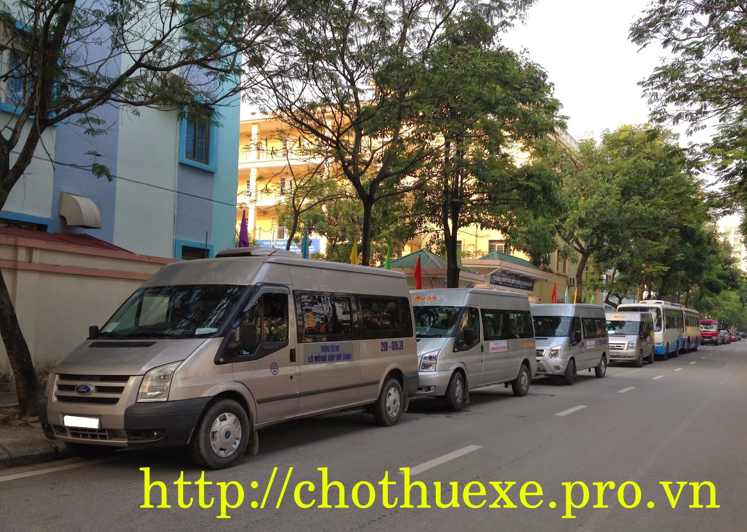 Dịch vụ cho thuê xe đưa đón học sinh, xe mới giá rẻ tại Hà Nội