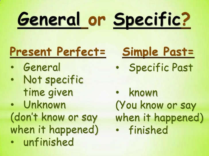 Ejercicios de Past simple vs Present