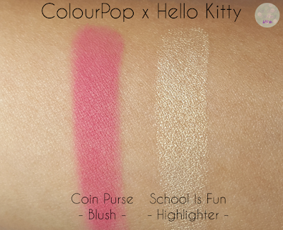 ColourPop x Hello Kitty - Blush and Highlighter | Kat Stays Polished