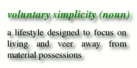 voluntary simplicity examples