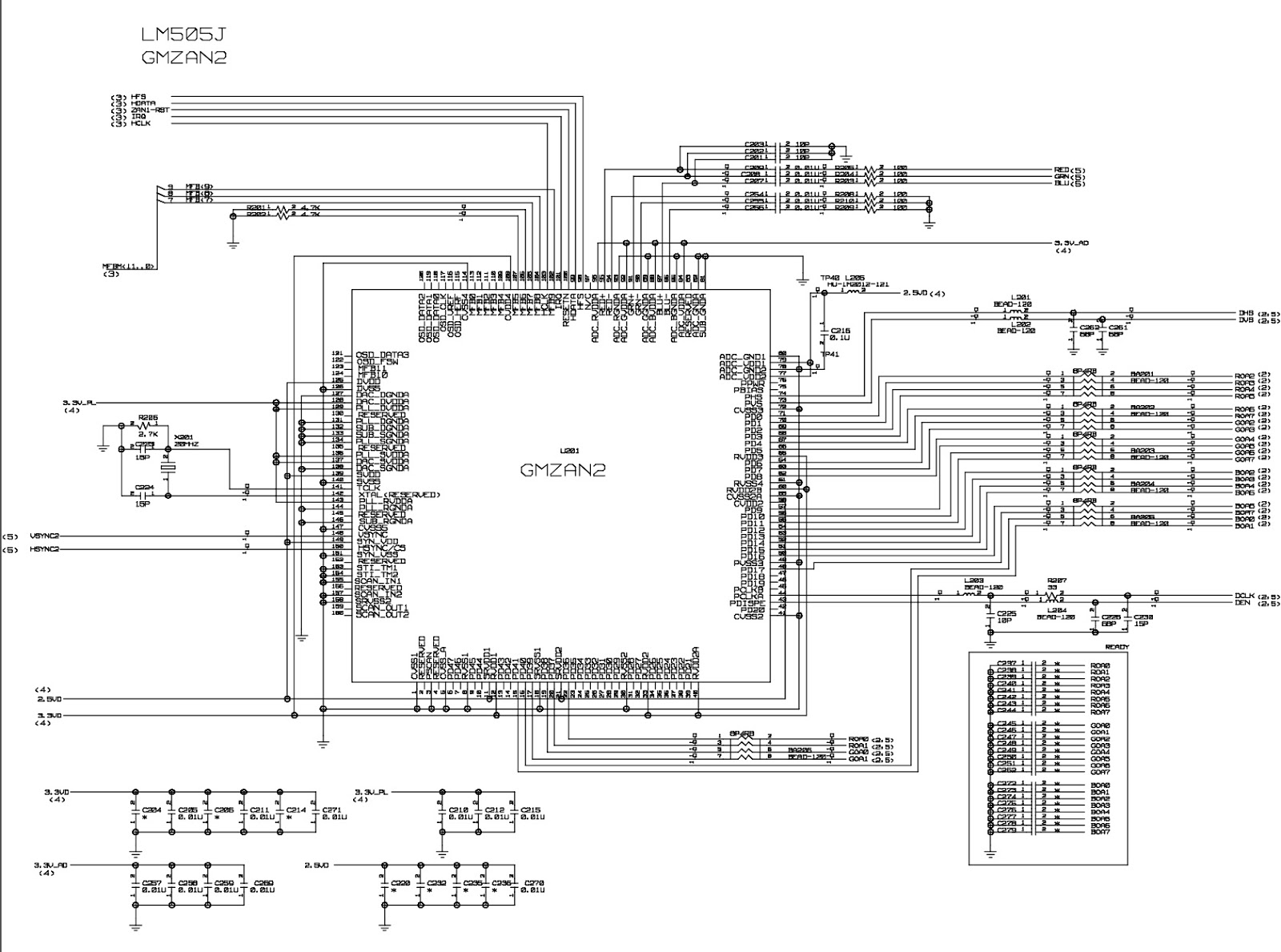 Electro help: Flatron L1510M LG LCD monitor Circuit Diagram Schematic