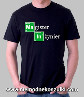 koszulka Magister Inżynier - prezent z okazji obrony