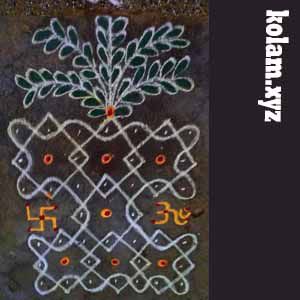 kolam with 7 dots images