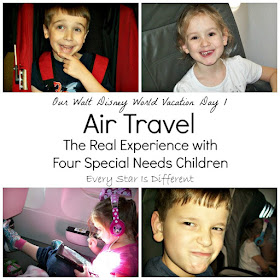 Our Walt Disney World Vacation Day 1:  Air Travel and Check-in at our Resort with Four Special Needs Children