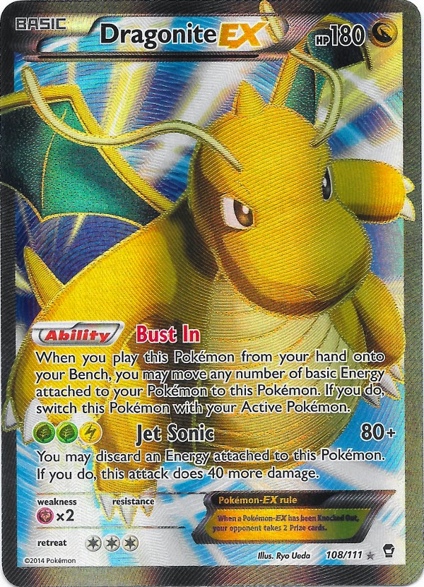 Dragonite EX Full Art Furious Fists Pokemon Card Review Dragonite EX Full Art Furious Fists Pokemon Card Review