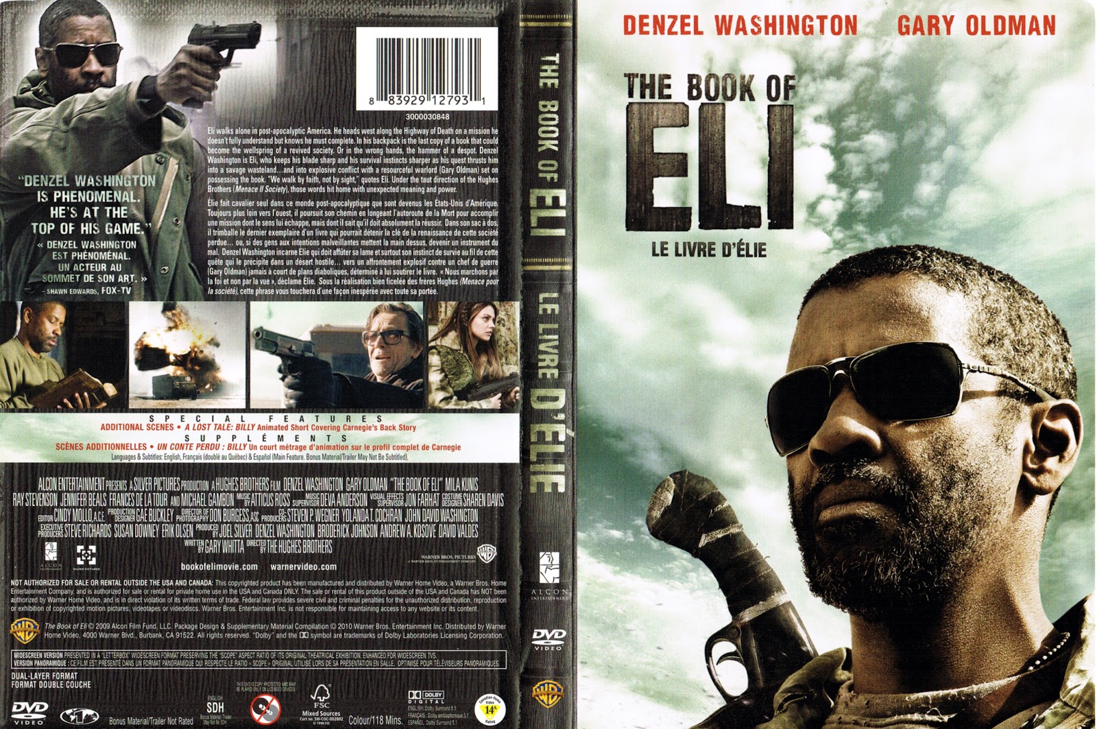 Le Livre D'eli Film Complet En Francais JAQUETTE DVD: jaquette dvd Le livre d'Elie - The book of Eli