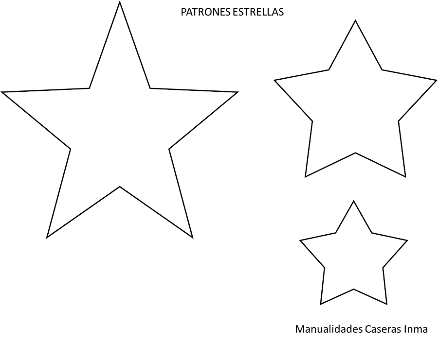 Manualidades Caseras Inma patrón estrellas para camisetas niño