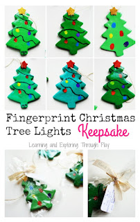 Learning and Exploring Through Play: Salt Dough Fingerprint Christmas Trees