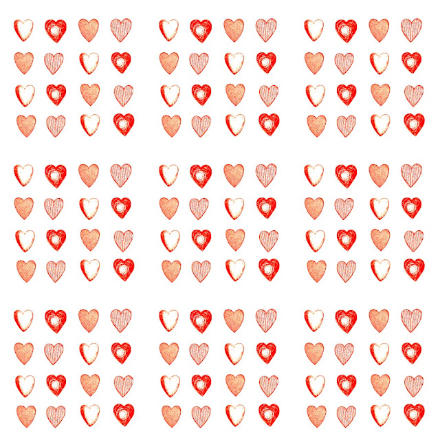 hearts valentines day