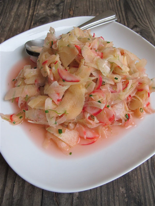 Morsels and Musings fennel, radish & apple salad