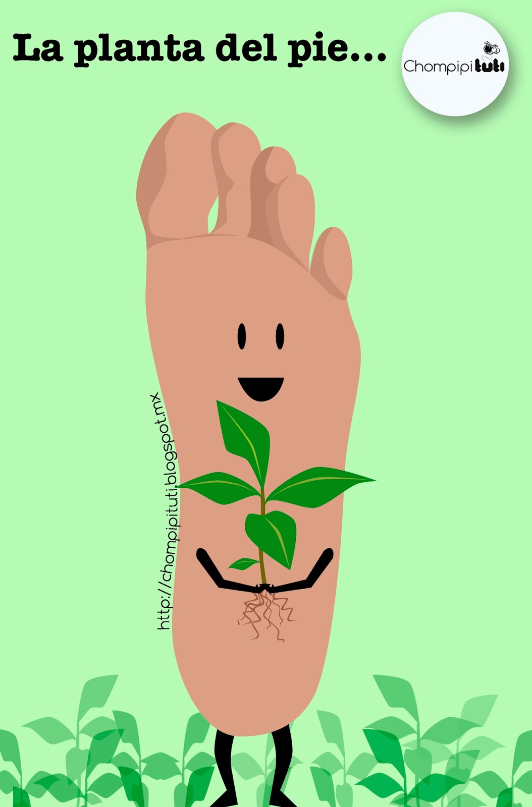 Chompipi Tuti La planta del pie...