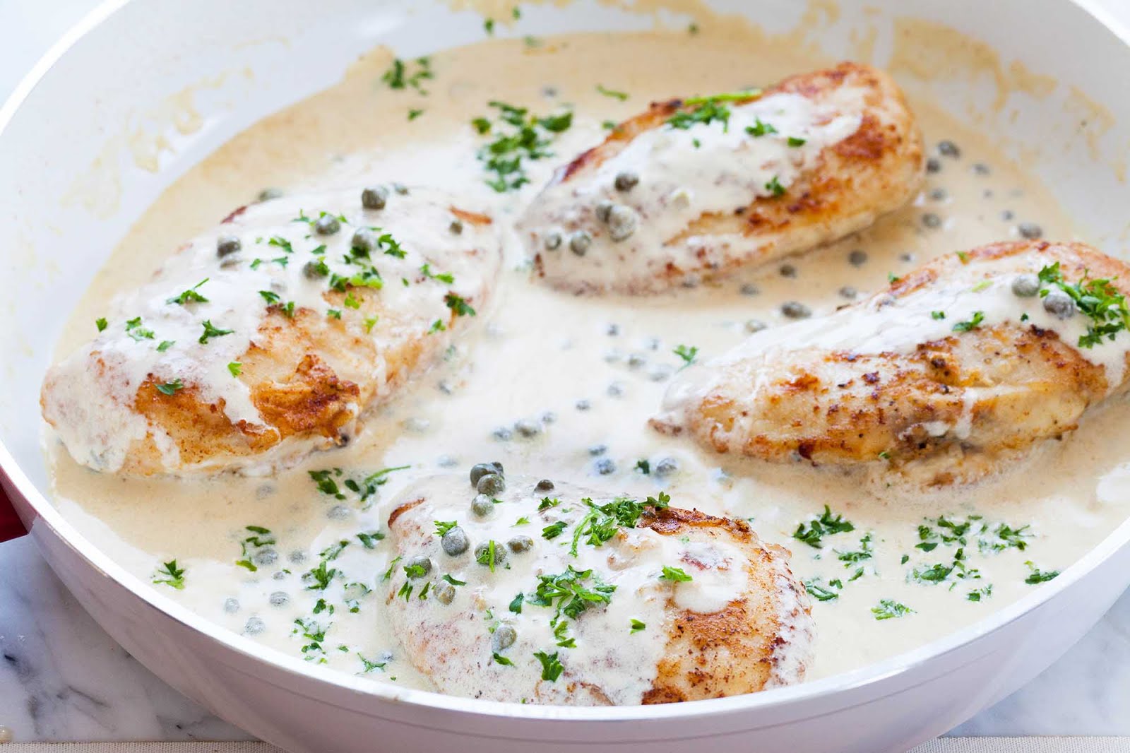 Chicken Breasts with Mustard Cream Sauce