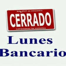 Pendiente el próximo Lunes 06 de Noviembre será feriado bancario Pendiente el próximo Lunes 06 de Noviembre será feriado bancario