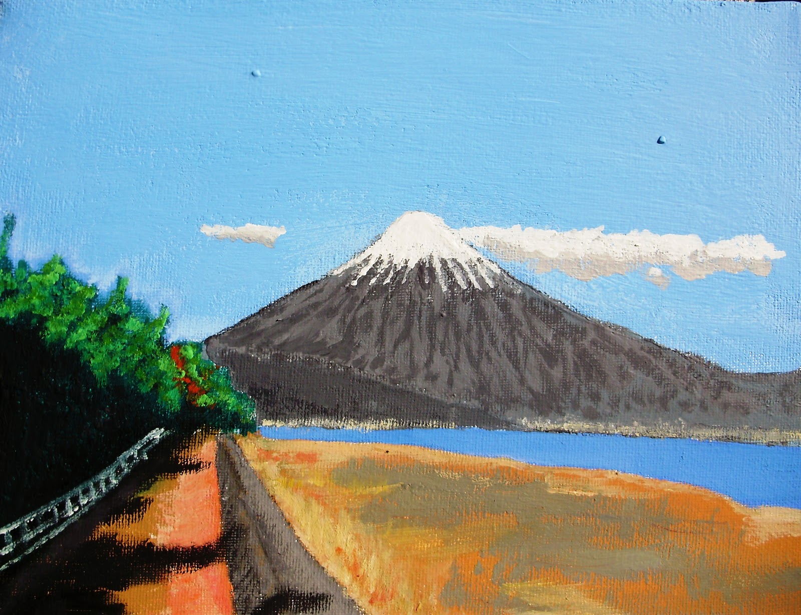 arts for rent: Mt Fuji 富士山-My Old Paintings in Japan