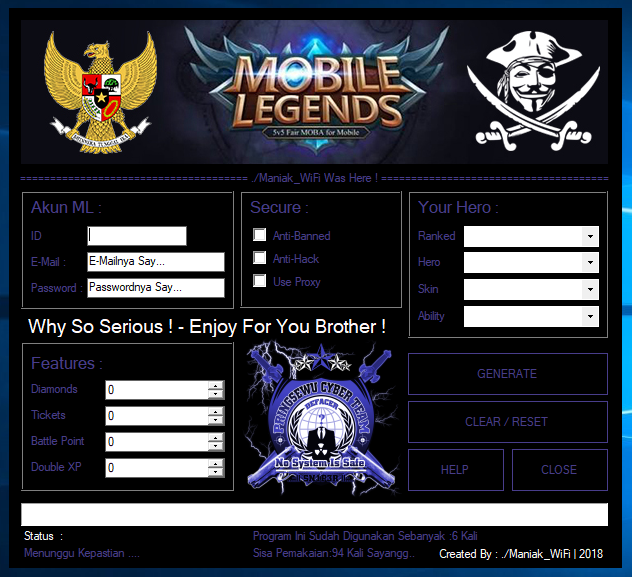 Cara Cheat Akun Mobile Legends Work 2018 Cara Cheat Akun Mobile Legends Work 2018