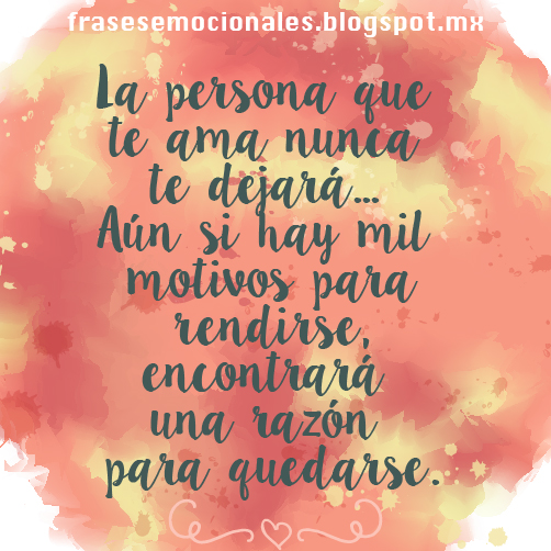 La persona que te ama