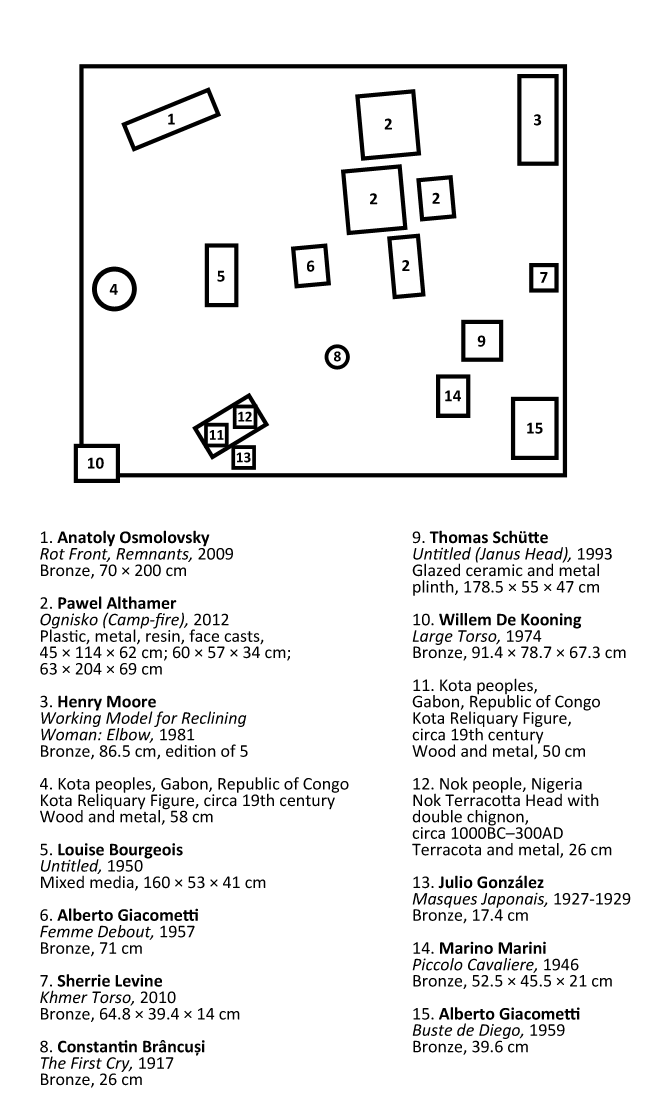Mike Nelson, “Again, more things (a table ruin)”, 2014 • installation map