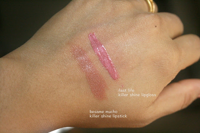NARS Steven Klein Holiday 2015 Collection besame mucho lipstick, fast life lipgloss swatches