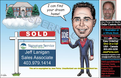 Real Estate Agent with Phone Sold Sign